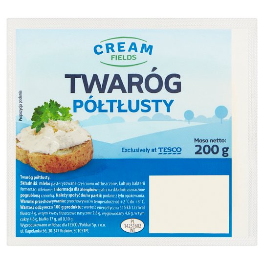 Cream Fields Twaróg półtłusty 200 g