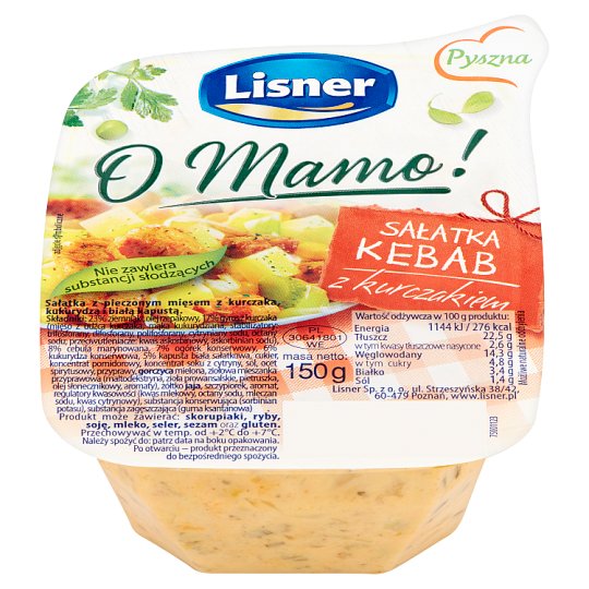 Lisner O Mamo! Sałatka kebab z kurczakiem 150 g