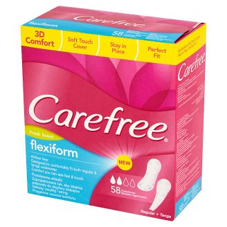 Carefree Flexiform Regular+Tanga Wkładki higieniczne 58 sztuk
