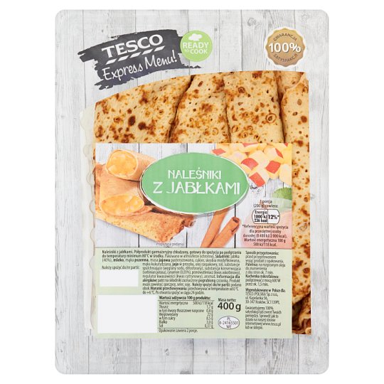 Tesco Express Menu! Naleśniki z jabłkami 400 g
