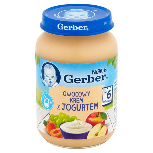 Gerber Owocowy krem z jogurtem po 6 miesiącu 190 g
