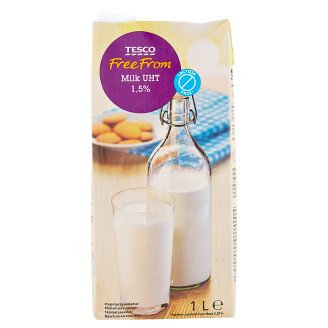 Tesco Free From Mleko częściowo odtłuszczone bez laktozy 1,5% 1 l