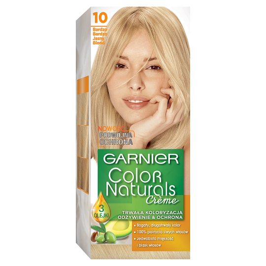 Garnier Color Naturals Creme Farba do włosów 10 Bardzo bardzo jasny blond