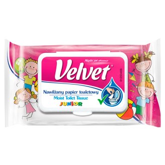 Velvet Junior Nawilżany papier toaletowy 42 sztuki