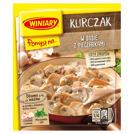 Winiary Pomysł na... Kurczaka z pieczarkami 32 g