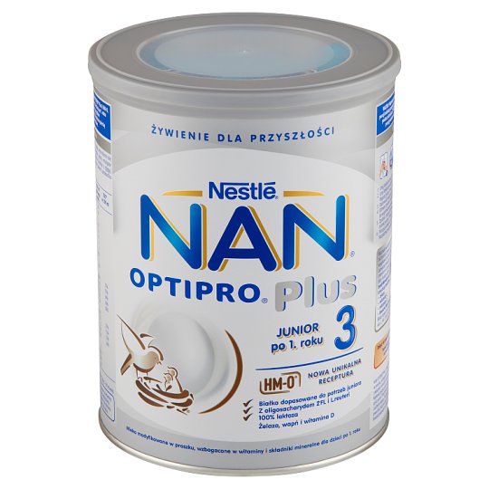 NAN OPTIPRO Plus 3 Mleko modyfikowane w proszku dla dzieci po 1. roku 800 g