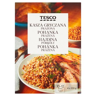 Tesco Kasza gryczana prażona 400 g (4 x 100 g)