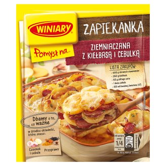 Winiary Pomysł na... Zapiekankę ziemniaczaną z kiełbasą i cebulką 41 g