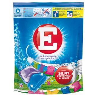 E Duo-Caps Color Kapsułki do prania 800 g (40 sztuk)