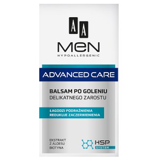 AA Men Hypoallergenic Advanced Care Balsam po goleniu delikatnego zarostu 100 ml
