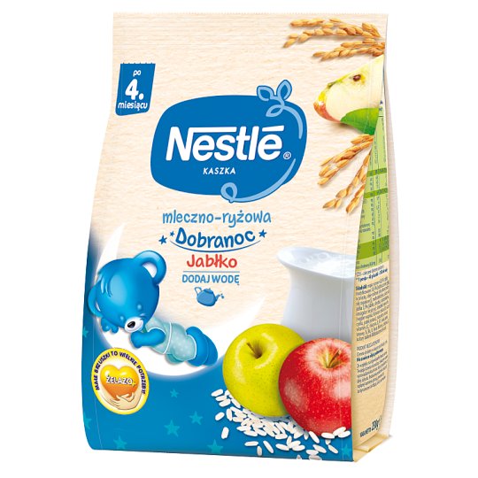Nestlé Dobranoc Kaszka mleczno-ryżowa jabłko po 4 miesiącu 230 g