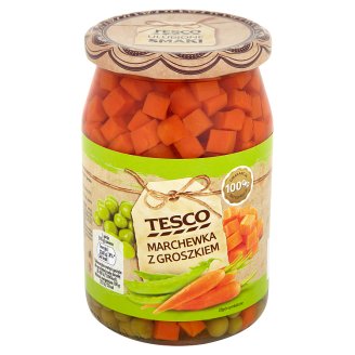 Tesco Marchewka z groszkiem 700 g