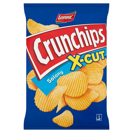 Crunchips X-Cut Chipsy ziemniaczane solone 140 g