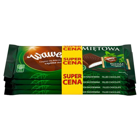 Wawel Miętowa Czekolada nadziewana 4 x 100 g
