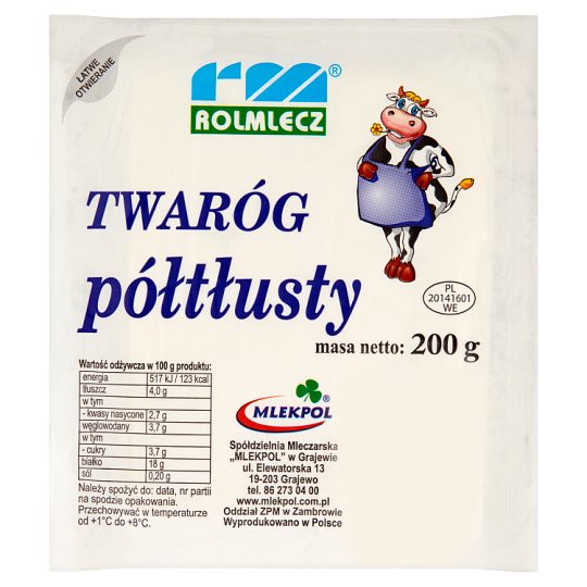 Rolmlecz Twaróg półtłusty 200 g