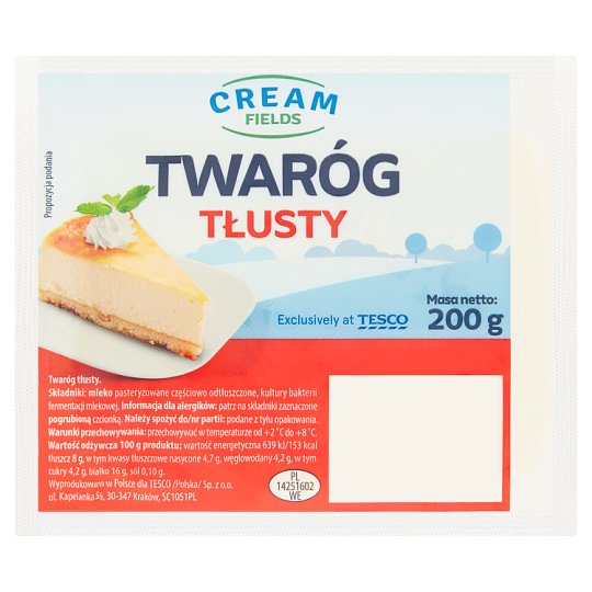 Cream Fields Twaróg tłusty 200 g