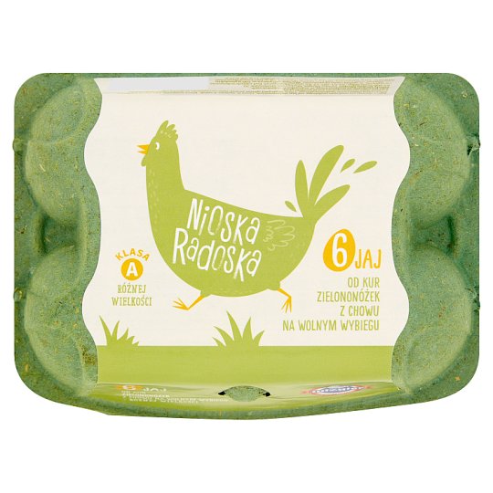 Tesco Finest Jaja od kurki zielononóżki 6 sztuk