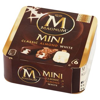 Magnum Mini Classic Almond White Ice Cream 330 ml (6 Pieces)