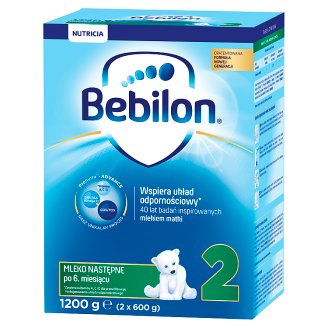 Bebilon 2 z Pronutra+ Mleko następne powyżej 6. miesiąca życia 1200 g (2 sztuki)