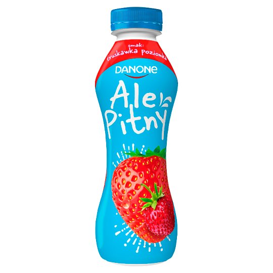 Danone ale Pitny Napój jogurtowy truskawka poziomka 290 g