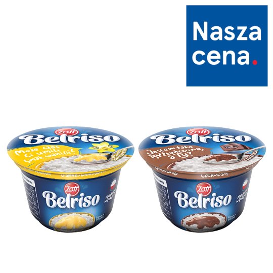 Zott Belriso Deser mleczny z ryżem i sosem o smaku waniliowym 200 g