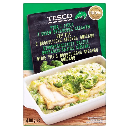 Tesco Roast Fish with Broccoli and Cheese Sauce 400 g