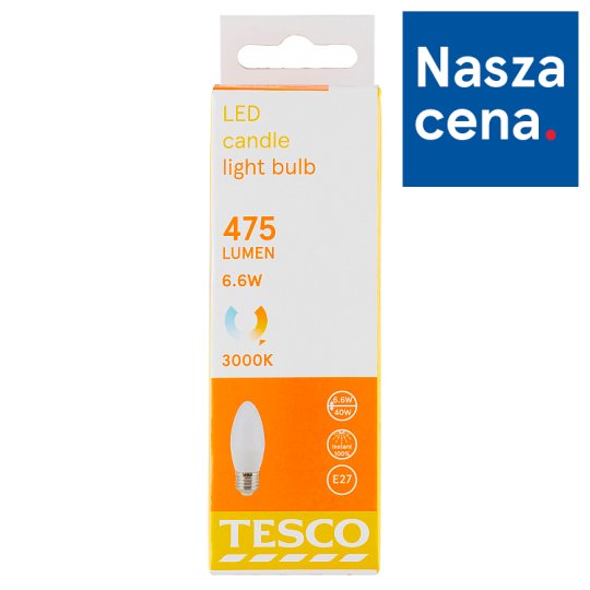 Tesco Żarówka LED 6,6 W (40 W) E27 ciepłe białe światło