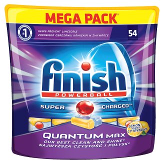 Finish Quantum Max Lemon Tabletki do zmywarki 837 g (54 sztuki)