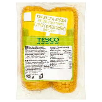 Tesco Kukurydza słodka wstępnie podgotowana 400 g