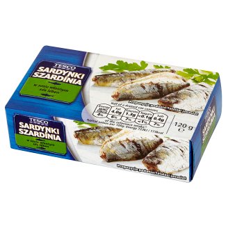 Tesco Sardynki w sosie własnym 120 g