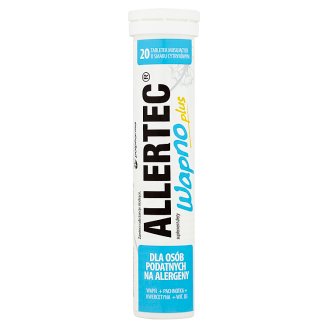 Allertec Wapno plus Suplement diety 80 g (20 tabletek)