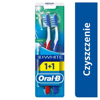 Oral-B Advantage 3DWhite Manualna szczoteczka do zębów, średnia, rozmiar 40
