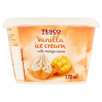 Tesco Vanilla with Mango Sauce Ice Cream 90 g
