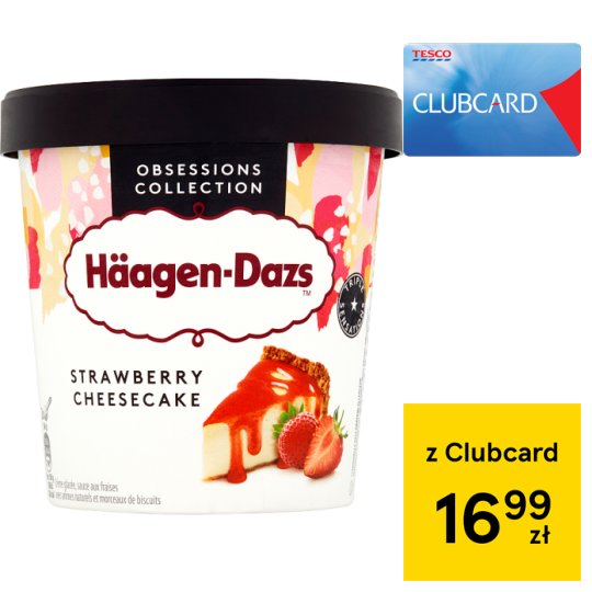 Häagen-Dazs Strawberry Cheesecake Lody 460 ml