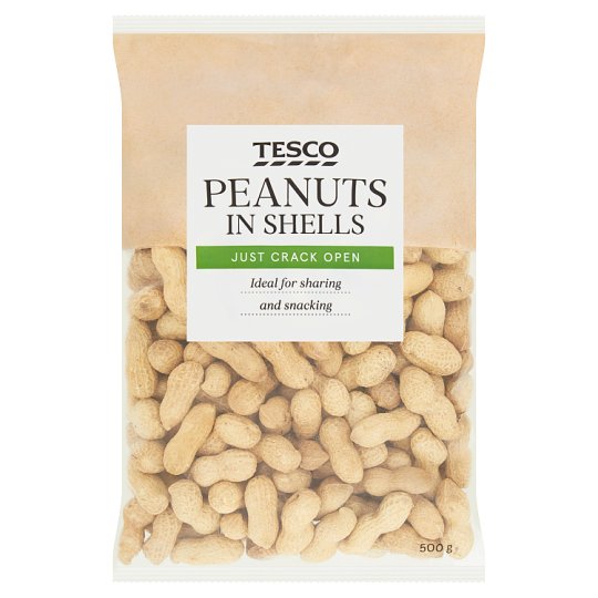 Tesco Orzeszki ziemne prażone niełuskane 500 g