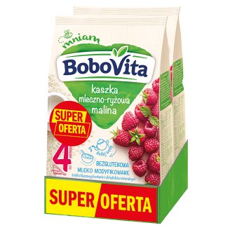 BoboVita Kaszka mleczno-ryżowa malina po 4 miesiącu 2 x 230 g