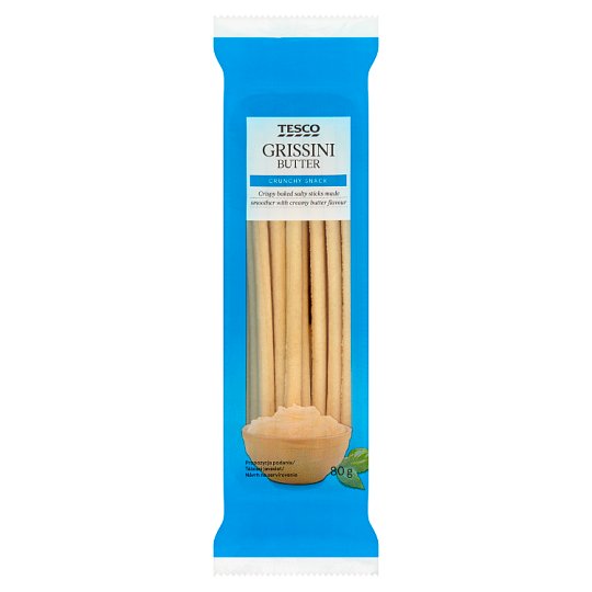 Tesco Grissini Chrupkie paluchy chlebowe maślane 80 g