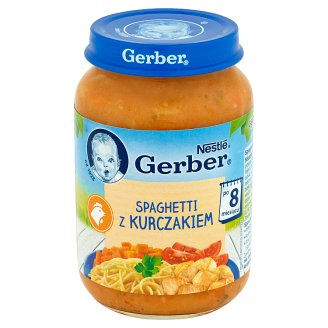 Gerber Spaghetti z kurczakiem po 8 miesiącu 190 g