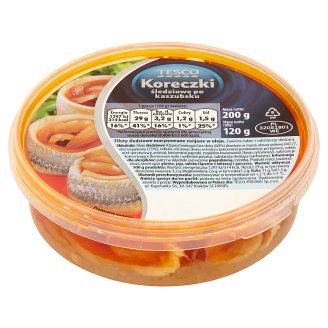 Tesco Koreczki śledziowe po kaszubsku 200 g