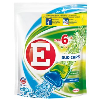 E Duo-Caps White Kapsułki do prania 800 g (40 sztuk)
