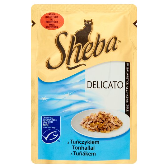 Sheba Delicato w galaretce z tuńczykiem Karma pełnoporcjowa 85 g