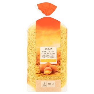 Tesco Makaron 4 jajeczny nitka cienka 500 g