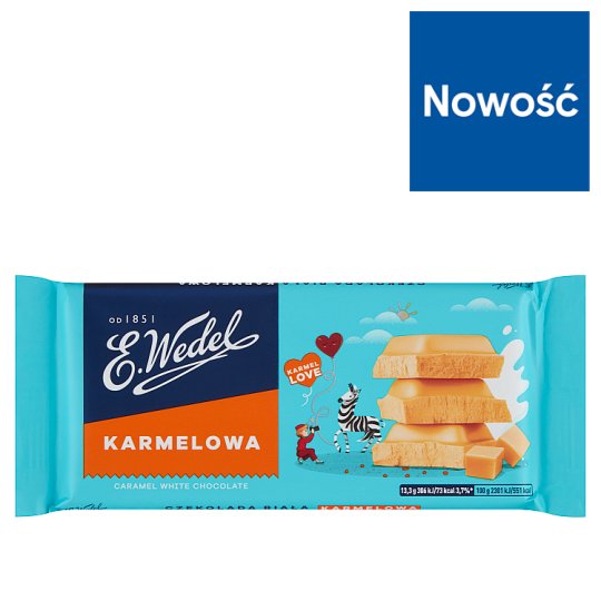 E. Wedel Karmellove! Czekolada biała karmelowa 80 g