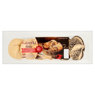 Dakri Kajzerki mix Pieczywo pszenne 300 g (6 sztuk)