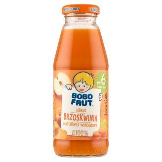 Bobo Frut 100% Sok jabłko brzoskwinia marchewka i winogrona po 6 miesiącu 300 ml