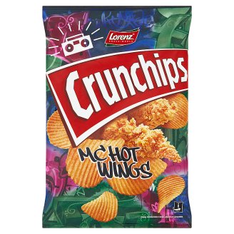 Crunchips Mc Hot Wings Chipsy ziemniaczane o smaku pikantnych skrzydełek 140 g