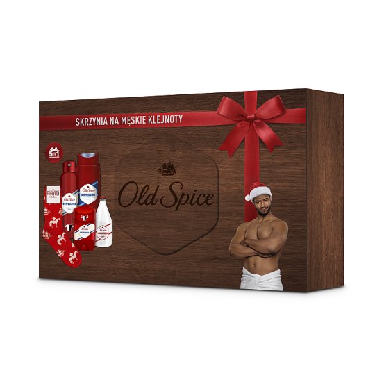 Old Spice Captain Zestaw podarunkowy dla mężczyzn w drewnianej skrzynce