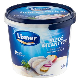 Lisner Filety śledziowe w sosie śmietanowym 700 g