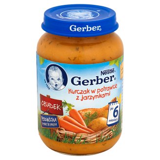 Gerber Obiadek Kurczak w potrawce z jarzynkami po 6 miesiącu 190 g