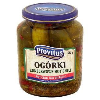Provitus Ogórki konserwowe hot chili 640 g